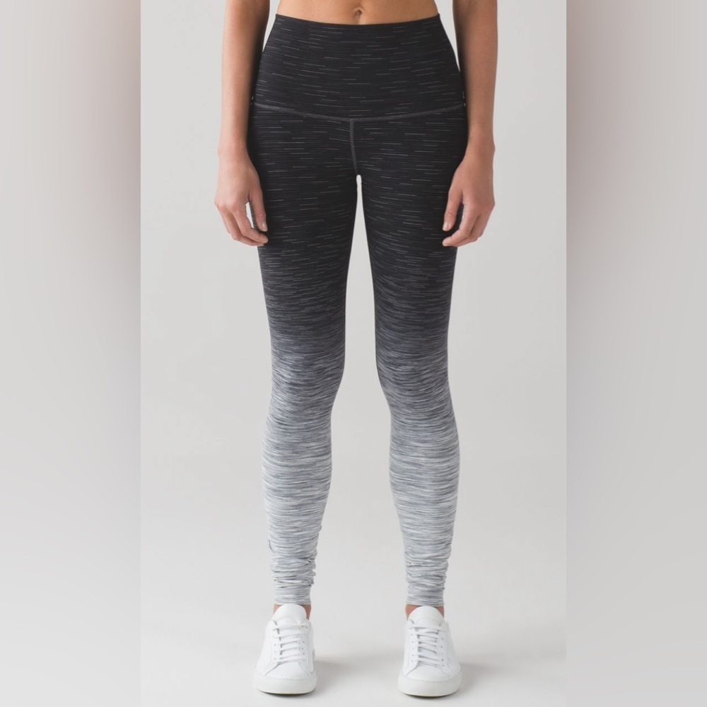 lululemon athletica Wunder Under Black to Gray Ombre High-Rise Leggings